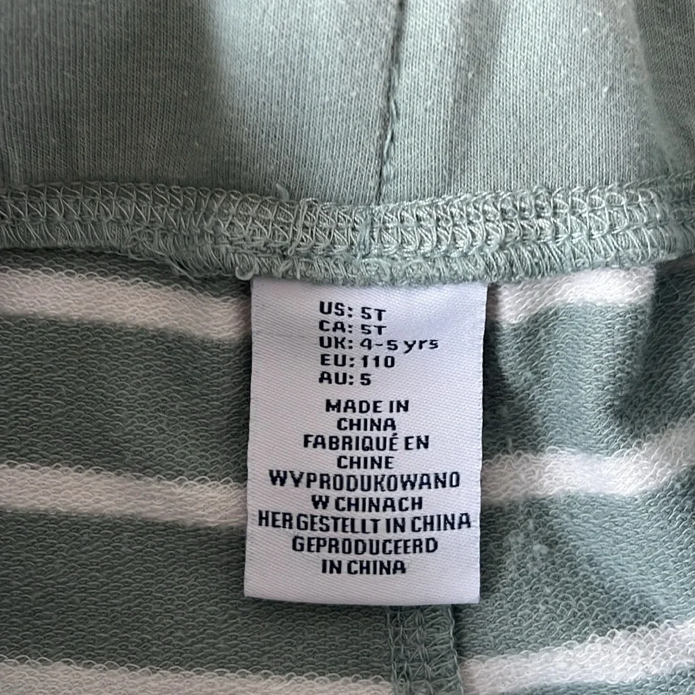 Toddler boys Striped Blue Shorts and Khaki Pants